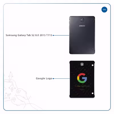 برچسب پوششی ماهوت مدل Google-Logo مناسب برای تبلت سامسونگ Galaxy Tab S2 8.0 2015 T715