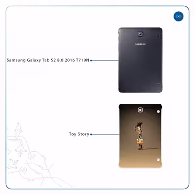 برچسب پوششی ماهوت مدل Toy Story مناسب برای تبلت سامسونگ Galaxy Tab S2 8.0 2016 T719N