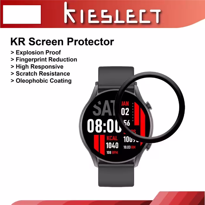 	 محافظ صفحه نمایش بادیگارد مدل PMMA مناسب برای ساعت هوشمند کیسلکت Calling Watch KR بسته 2 عددی