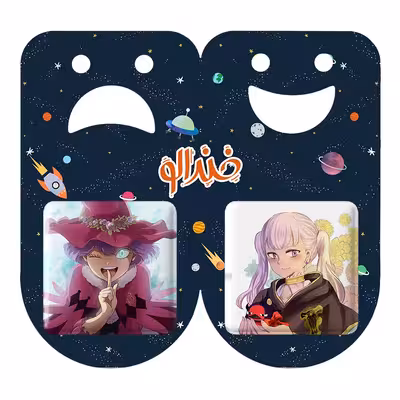 پیکسل خندالو مدل نوئل و دوروتی آنسورف انیمه بلک کلاور کد 1170711716 مجموعه 2 عددی