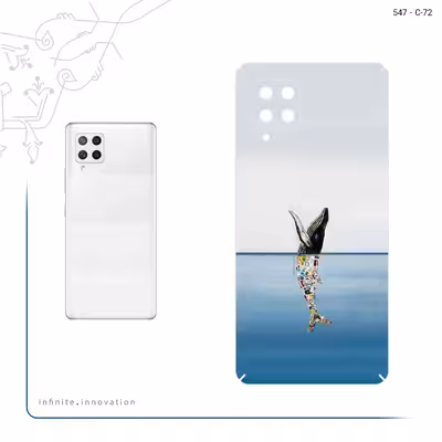 برچسب پوششی ماهوت مدل Collage of Sea Trash مناسب برای گوشی موبایل سامسونگ Galaxy A42