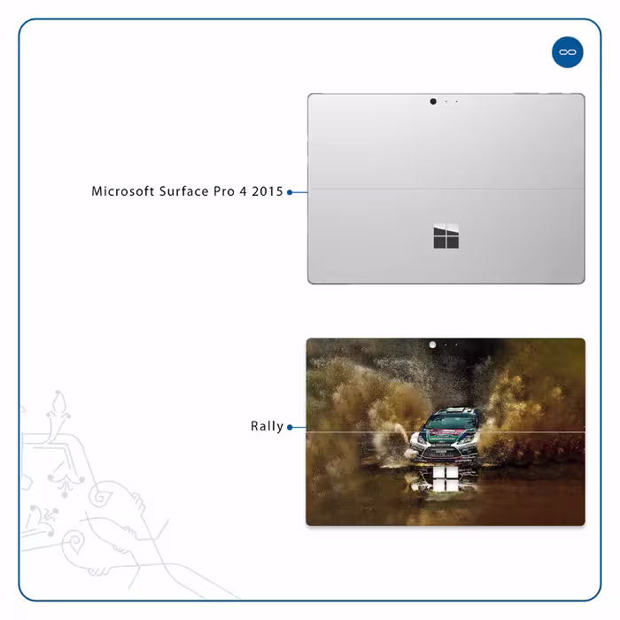 برچسب پوششی ماهوت مدل Rally مناسب برای تبلت مایکروسافت Surface Pro 4 2015
