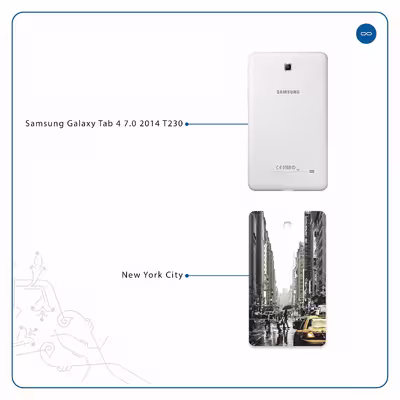 برچسب پوششی ماهوت مدل New York City مناسب برای تبلت سامسونگ Galaxy Tab 4 7.0 2014 T230