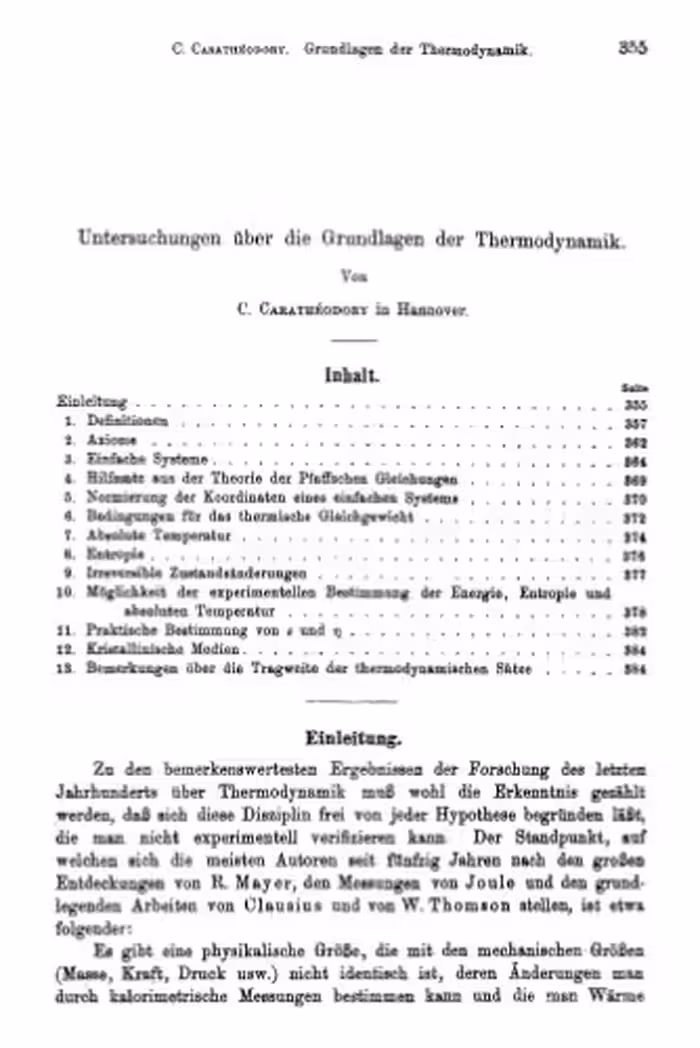 خرید و دانلود نسخه کامل کتاب Untersuchungen über die Grundlagen der Thermodynamik
