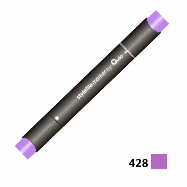 ماژیک راندو دوسر کوییلو کد 428 مدل Stylefile (رنگ lavender)
