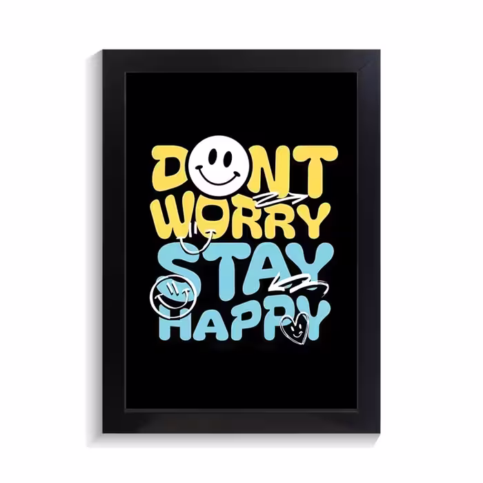 تابلو تایپوگرافی طرح dont worry کد PF-15062