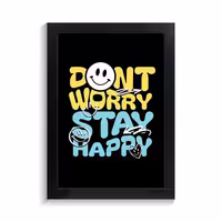 تابلو تایپوگرافی طرح dont worry کد PF-15062