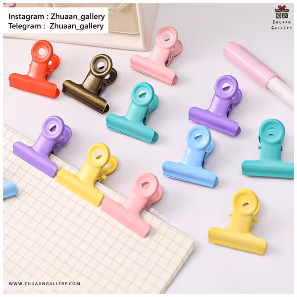 کلیپس کاغذ Solid Color رنگی