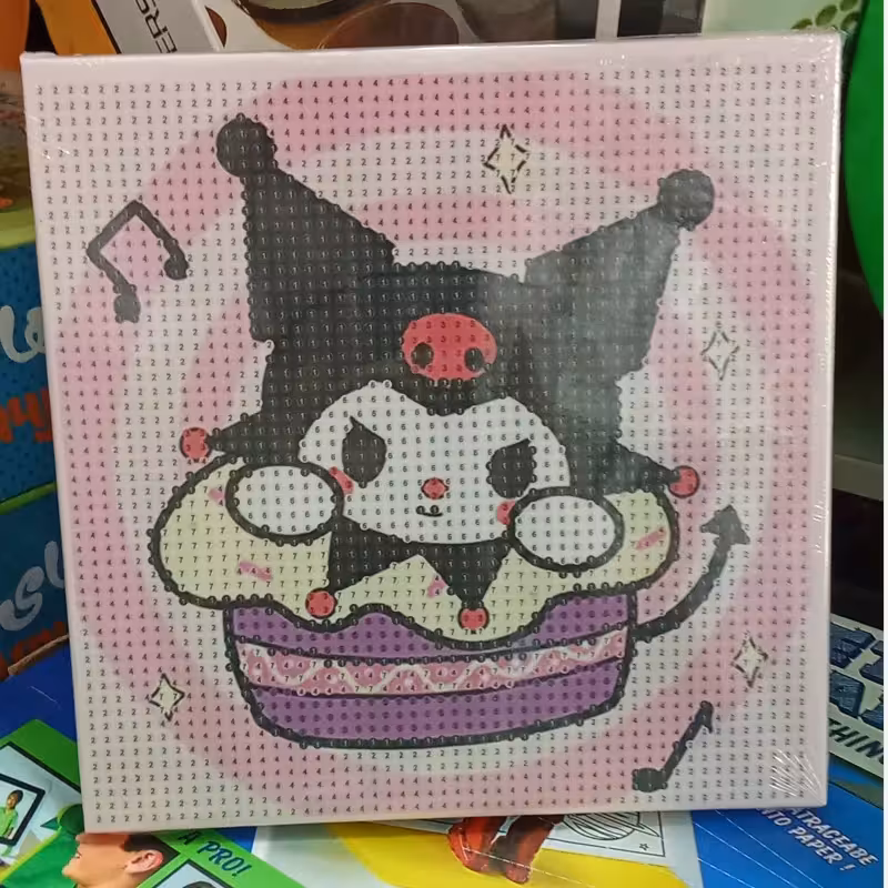 بوم نقاشی الماسی سایز20در20سانتی(پس کرایه)