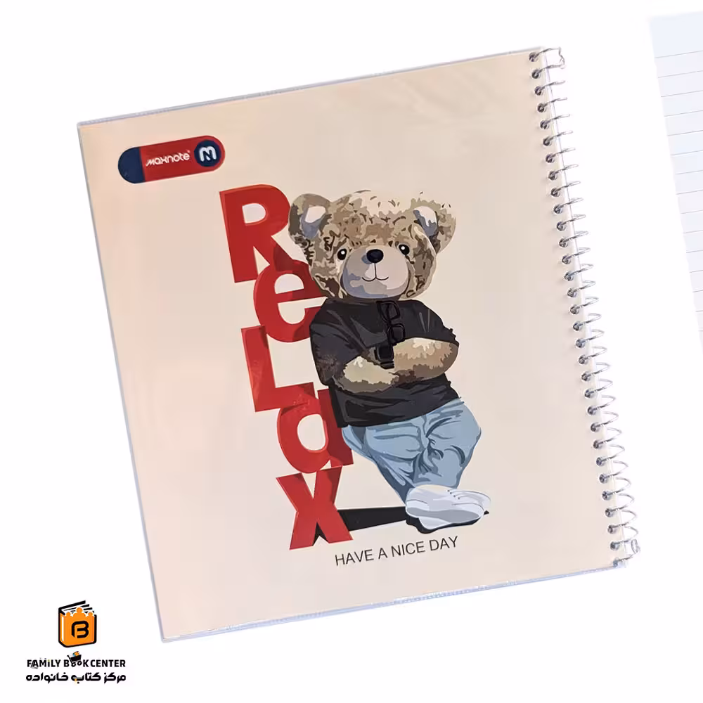 دفتر خط دار 60 برگ خرسی مکث نوت (Maxnote)