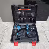 بکس شارژی سوپر صنعتی حرفه ای موتور براشلس سه کاره ی باس مدل HD.1643