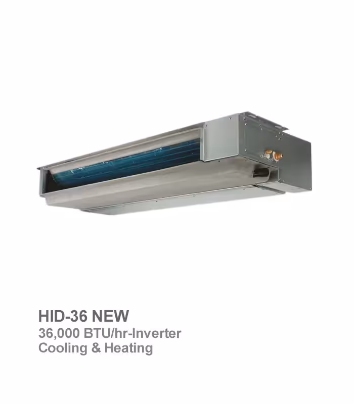 داکت اسپلیت اینورتر هایسنس مدل HID-36 (پنل بزرگ)