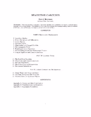 خرید و دانلود نسخه کامل کتاب Spacetime calculus, with applications to electrodynamics, quantum theory and gravitation