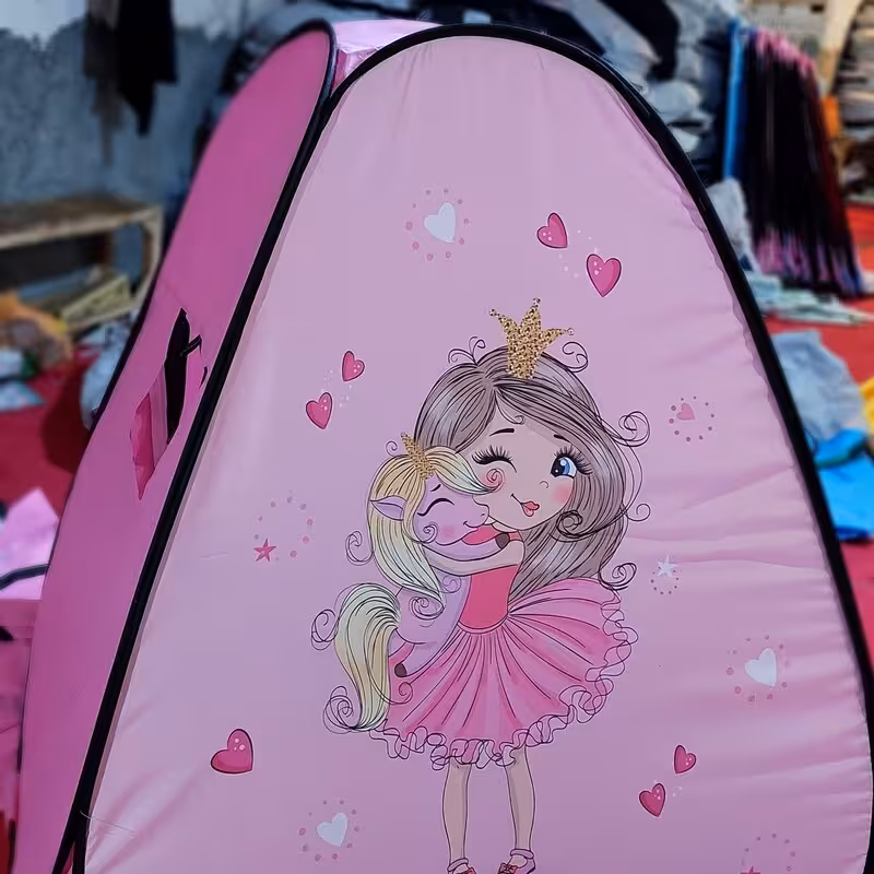چادر مسافرتی فنری کودک چادر بازی کودک چاپی سایز 2
