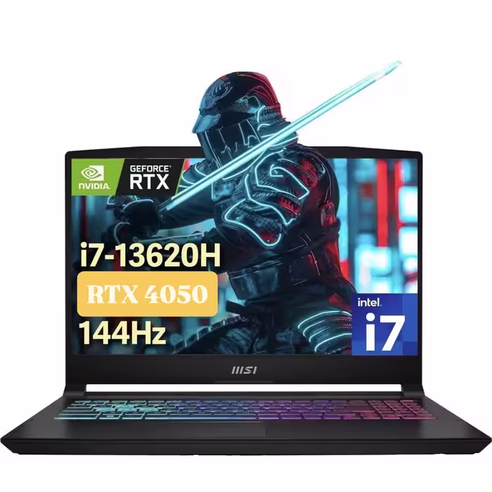 لپ تاپ گیمینگ ام اس آی 15.6 اینچی مدل B13VEK i7 13620H 64GB 1TB RTX4050 + کیف اورجینال