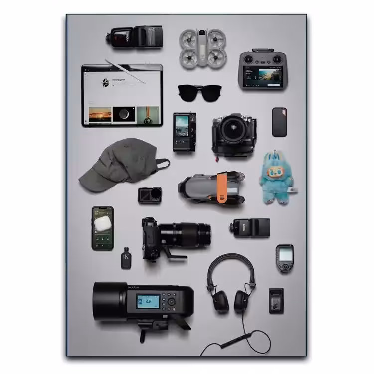 تابلو تجهیزات عکاسی