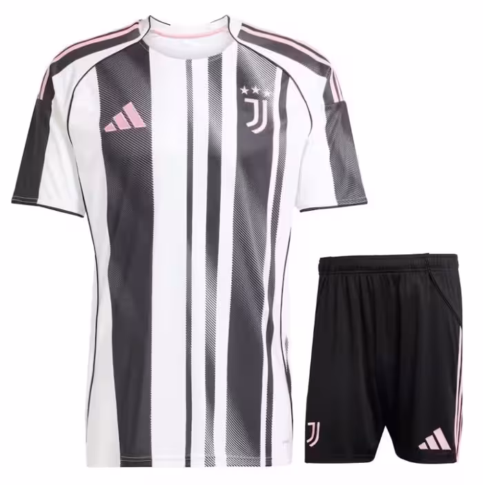 کیت اول یوونتوس فصل 2026-2025 بچگانه (پیراهن شورت) ورژن هواداری