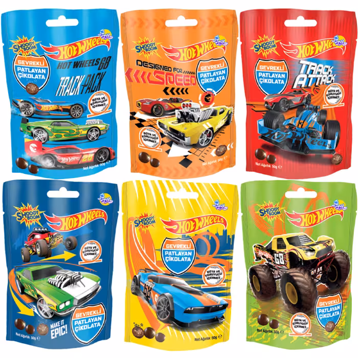 دراژه شکلاتی جرقه ای مدل ماشین50 گرم	