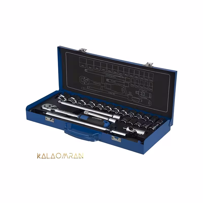 مجموعه 24 عددی سری و آچار بکس هیوندای مدل SS-1224