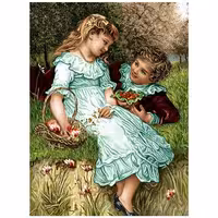 نخ و نقشه فرانسوی طرح کودک شاد کد 24278