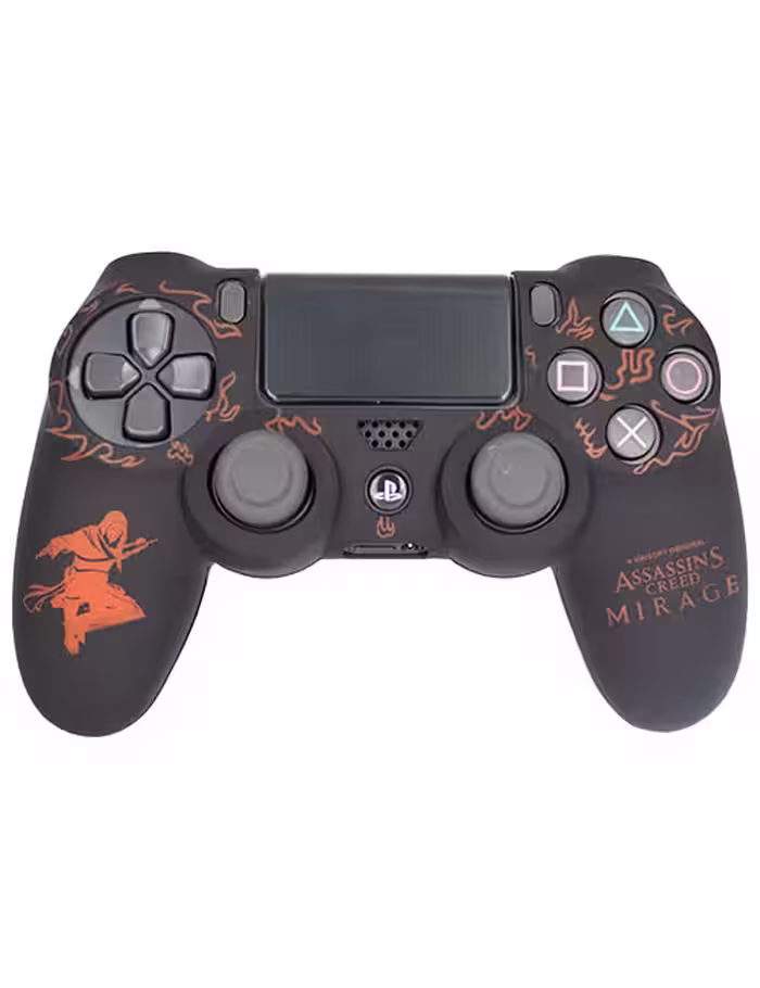 روکش محافظ دسته PS4 لیزری مشکی قرمز طرح اساسینز کرید کد b