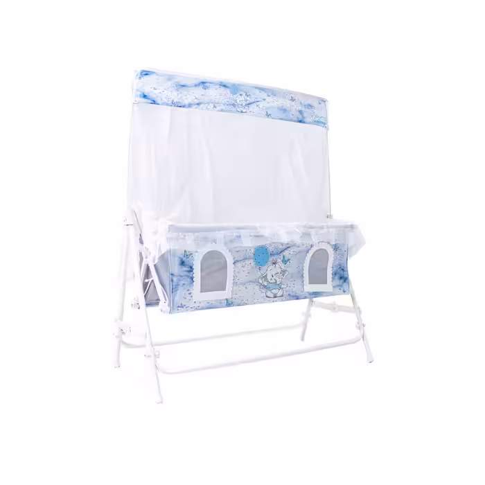 گهواره نوزاد شادی مدل مخمل طرح فیل ابر و باد