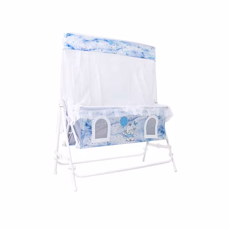 گهواره نوزاد شادی مدل مخمل طرح فیل ابر و باد