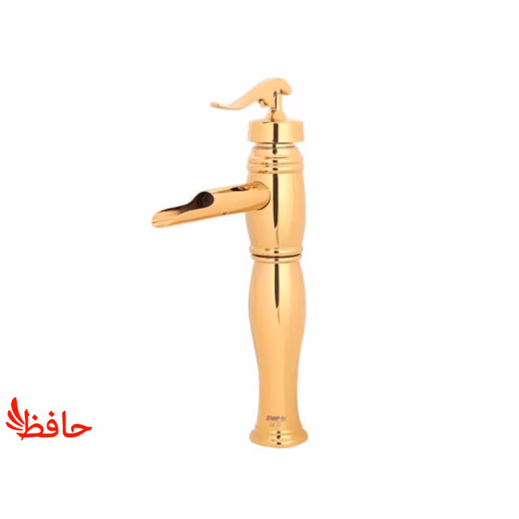 شیر روشویی پایه بلند سمپو مدل پویان طلایی