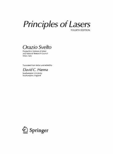 خرید و دانلود نسخه کامل کتاب Principles of lasers