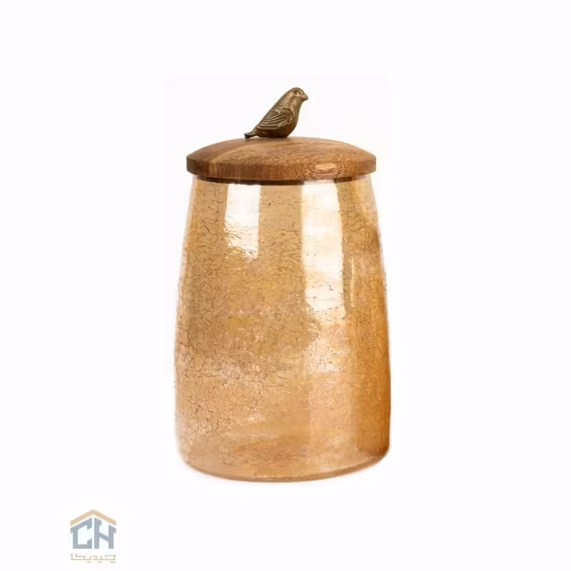 پاسماوری چوب و برنج بزرگ گلدکیش طرح WOOD مدل GK829448