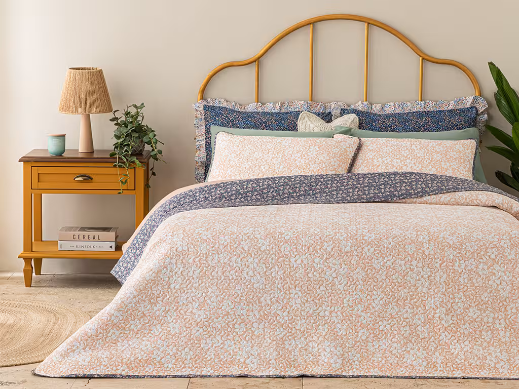 ست روتختی انگلیش هوم طرح Pink Bliss کینگ سایز 3 تکه