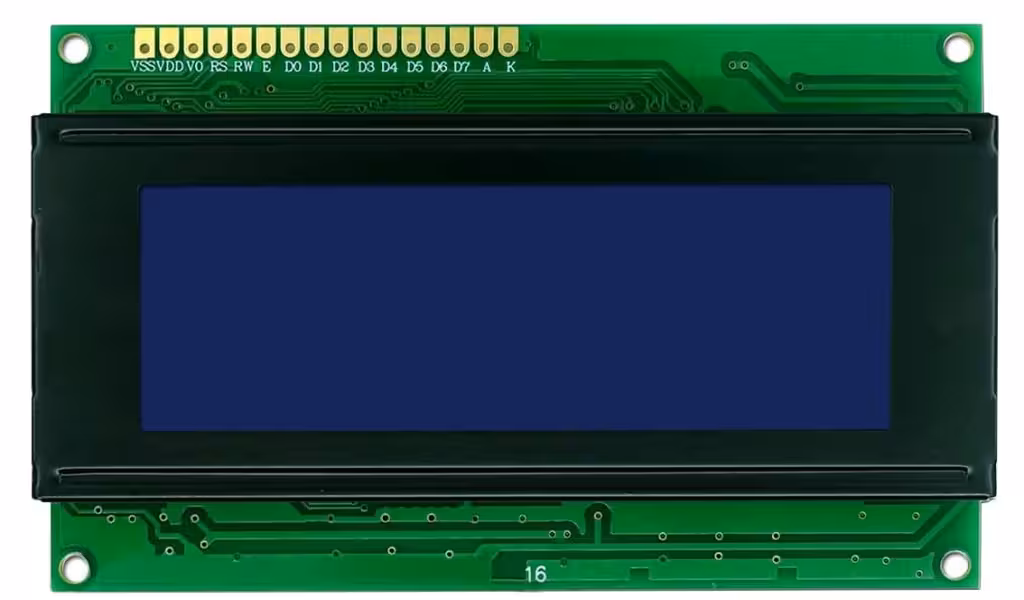 نمایشگر lcd کاراکتری 20*4 آبی