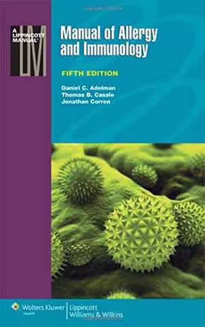 [PDF] دانلود کتاب Manual Of Allergy And Immunology, 5th ed, 2012