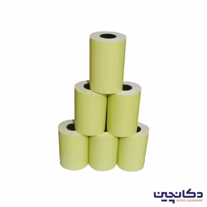 رول حرارتی رنگی 36 متری زرد
