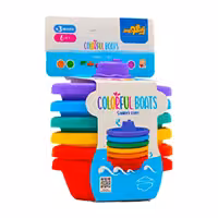 اسباب بازی قایق های رنگی رنگی 6تایی زینگو