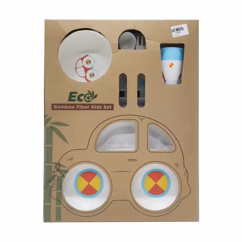 ظرف غذا چند تیکه بامبو Bamboo طرح ماشین