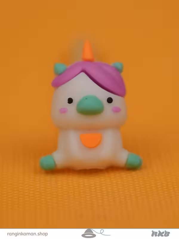 سرمدادی فانتزی سیلیکونی طرح جوجه یونیکورن شاخ دار Fantasy silicone headpiece with a horned unicorn chick design