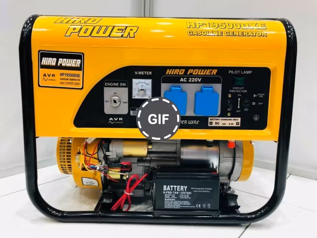 موتور برق 3.5 کیلو وات واقعی هیرو پاور مدل HP19500DXE