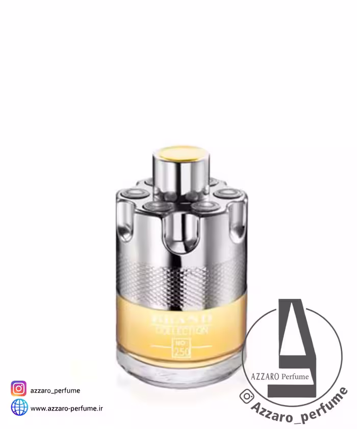 ادکلن مردانه آزارو وانتد برند کالکشن کد 250 Brand collection Azzaro Wanted حجم 25 میل