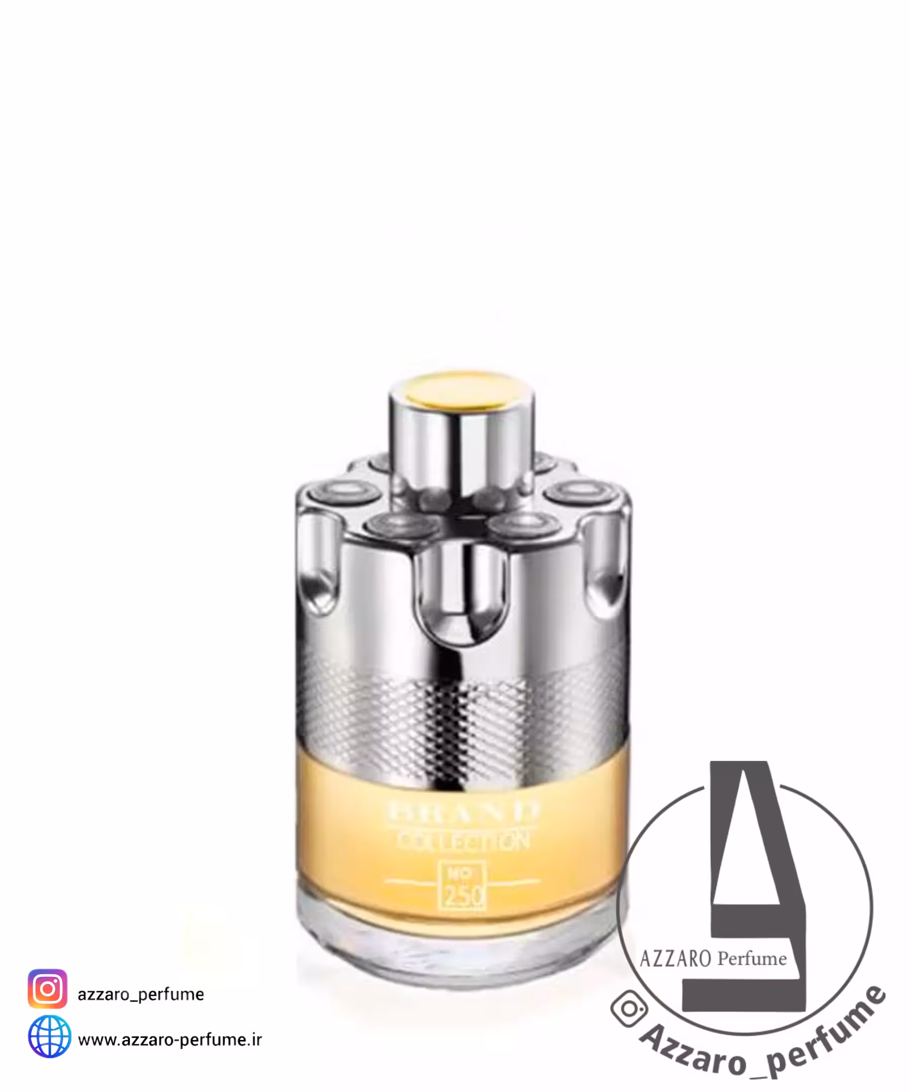 ادکلن مردانه آزارو وانتد برند کالکشن کد 250 Brand collection Azzaro Wanted حجم 25 میل