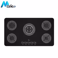 گاز رومیزی بیمکث کد 5091 پنج شعله شیشه مشکی