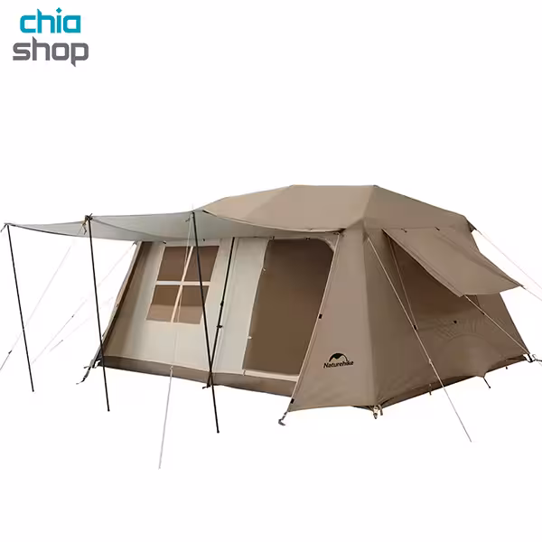 چادر کمپینگ 8 نفره نیچرهایک مدل Naturehike CNH22ZP004 Village 13 اتوماتیک دو اتاقه