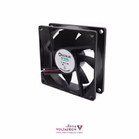 فن 12V دو سیمه سایز 8x8 ضخامت 2.5cm