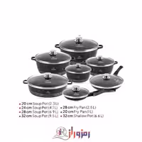 سرویس قابلمه گرانیتی 14 پارچ لایف اسمایل مدل LIFEP7