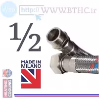 شیلنگ پکیجی 1/2 50cm یکسر مغزی کد 5012 JZ . .