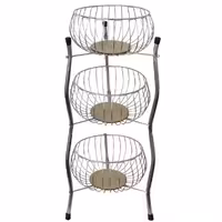 سبد سیب زمینی و پیاز
سه طبقه استیل