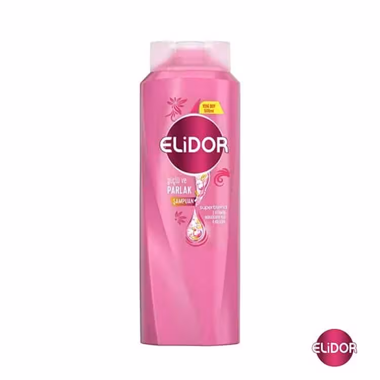 شامپو الیدور صورتی 400میل ELiDOR guclu ve PARL