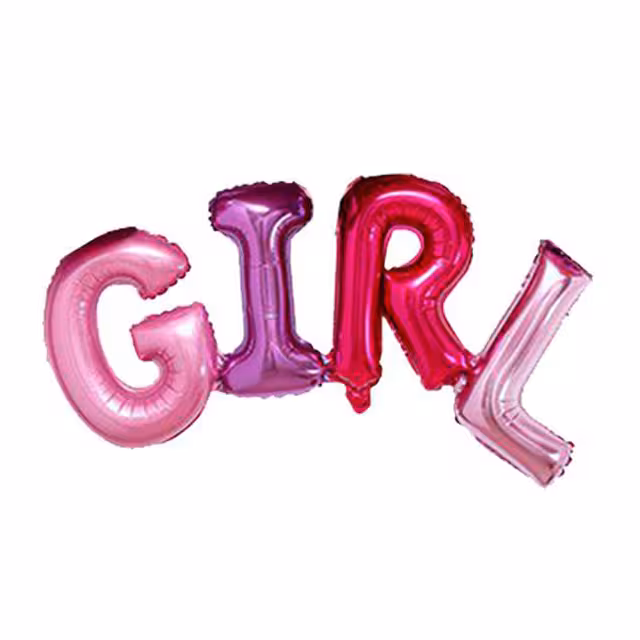 بادکنک فویلی مدل GIRL