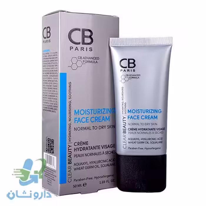 کرم مرطوب کننده صورت پوست خشک و نرمال سی بی پاریس