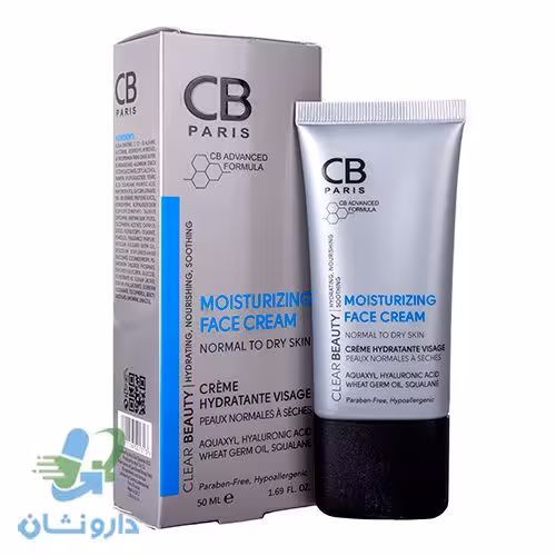 کرم مرطوب کننده صورت پوست خشک و نرمال سی بی پاریس
